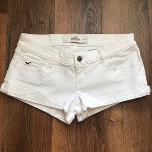 Women’s Hollister Low Rise White Denim/Jean Shorts (Size 25)